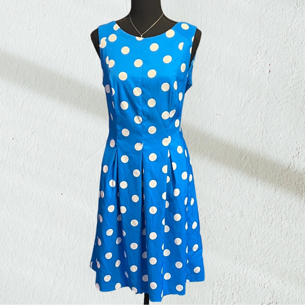DRESSBARN Polka Dotted 50’s-cut Dress | 14